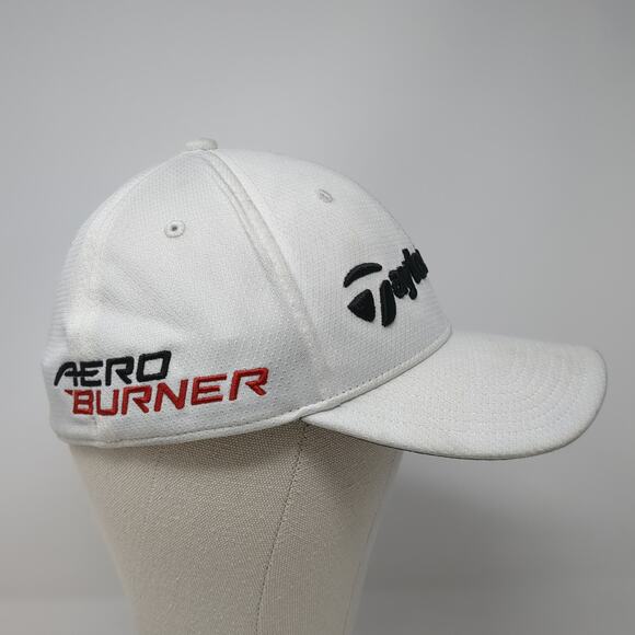 TaylorMade R15 Fitted Hat White Medium Aero Burner Embroidered Outdoor - Picture 5 of 10